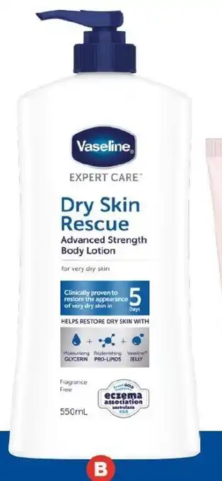 Foodland Vaseline Expert Care Body Lotion offer