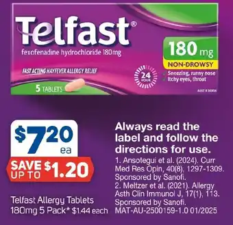 Foodland Telfast Allergy Tablets offer