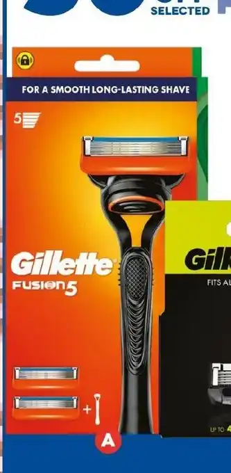 Foodland A. Gillette Fusion 5 Razor Handle +2 Blades offer