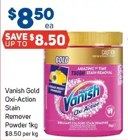 Foodland Vanish Gold Oxi-Action Stain Remover Powder offer