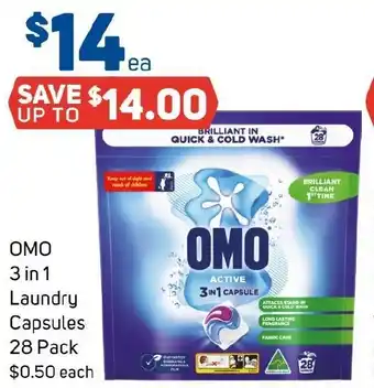 Foodland Omo 3in1 Laundry Capsules offer