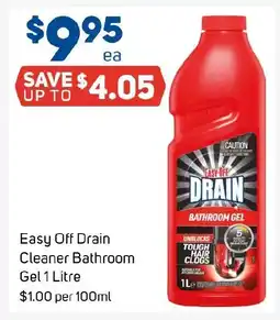 Foodland Easy Off Drain Cleaner Bathroom Gel offer