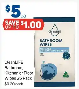 Foodland CleanLIFE Bathroom, Kitchen or Floor Wipes offer