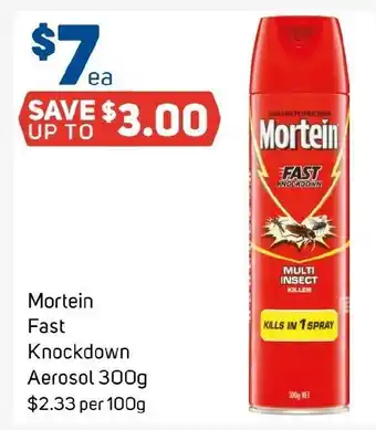 Foodland Mortein Fast Knockdown Aerosol offer