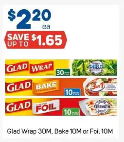 Foodland Glad Wrap , Bake or Foil offer