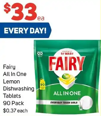 Foodland Fairy All In One Lemon Dishwashing Tablets offer