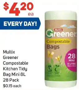 Foodland Multix Greener Compostable Kitchen Tidy Bag Mini offer