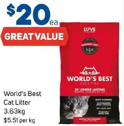 Foodland World's Best Cat Litter offer