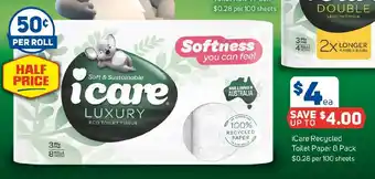 Foodland iCare Recycled Toilet Paper offer