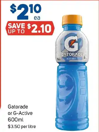 Foodland Gatorade or G-Active offer