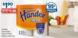 Foodland Handee Ultra Paper Towel 2 Pack offer