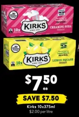 Drakes Kirks 10x375ml offer