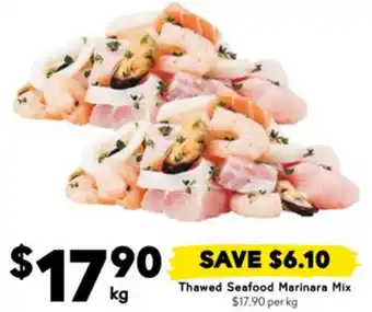 Drakes Thawed Seafood Marinara Mix offer