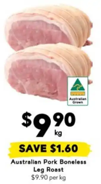 Drakes Australian Pork Boneless Leg Roast offer