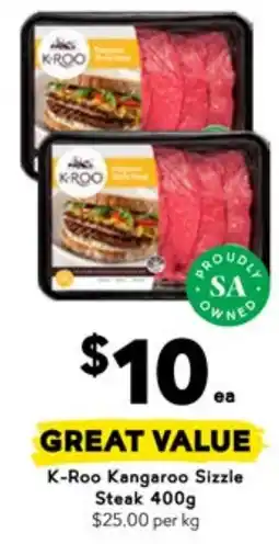 Drakes K-Roo Kangaroo Sizzle Steak offer