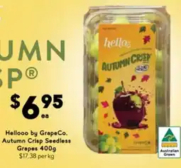 Drakes Hellooo by GrapeCo. Autumn Crisp Seedless Grapes offer