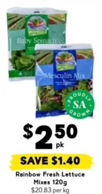 Drakes Rainbow Fresh Lettuce Mixes offer