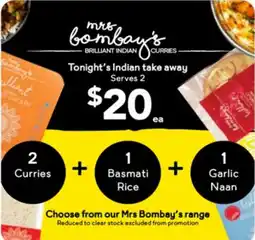 Drakes Mrs Bombay's range offer