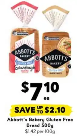 Drakes Abbott's Bakery Gluten Free Bread offer