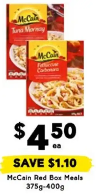 Drakes McCain Red Box Meals offer