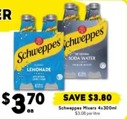 Drakes Schweppes Mixers 4x300ml offer