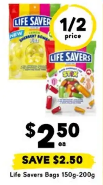 Drakes Life Savers Bags 150g-200g offer