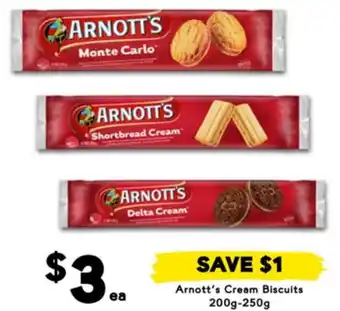 Drakes Arnott's Cream Biscuits 200g-250g offer