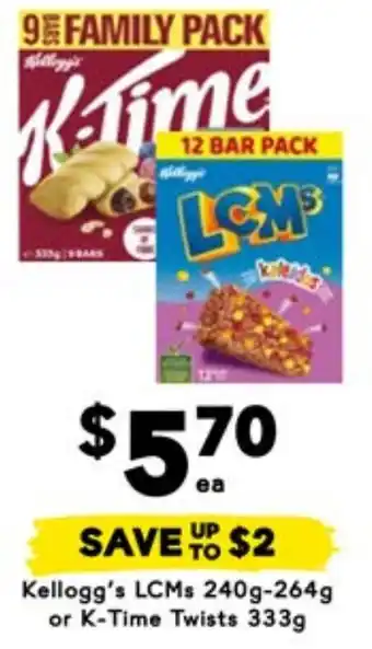 Drakes Kellogg's LCMs  or K-Time Twists offer