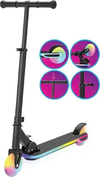 Toymate Swifte Light Up Deck And Wheels Inline Scooter offer