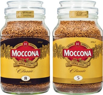Coles Moccona Classic Freeze Dried Coffee 400g offer