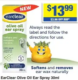 My Chemist EarClear Olive Oil Ear Spray offer