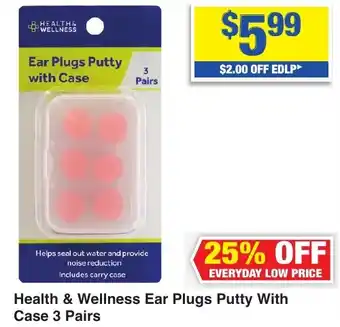 My Chemist Health & Wellness Ear Plugs Putty With Case 3 Pairs offer