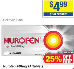 My Chemist Nurofen 200mg 24 Tablets offer