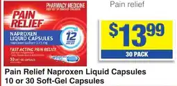 My Chemist Pain Relief Naproxen Liquid Capsules offer