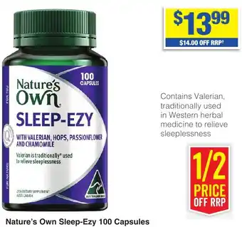 My Chemist Nature's Own Sleep-Ezy 100 Capsules offer