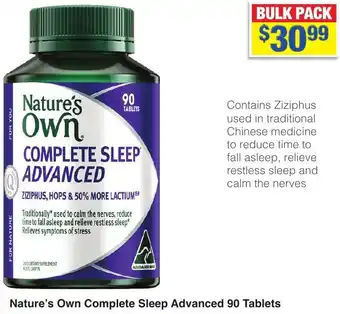 My Chemist Nature's Own Complete Sleep Advanced 90 Tablets offer