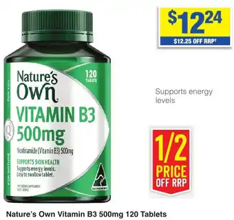 My Chemist Nature's Own Vitamin B3 500mg 120 Tablets offer