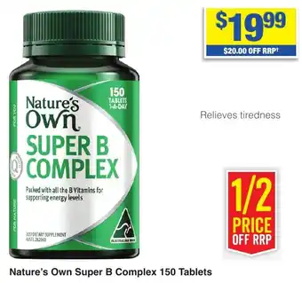 My Chemist Nature's Own Super B Complex 150 Tablets offer