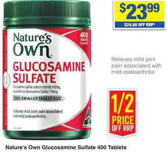 My Chemist Nature's Own Glucosamine Sulfate 400 Tablets offer