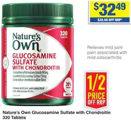 My Chemist Nature's Own Glucosamine Sulfate with Chondroitin 320 Tablets offer