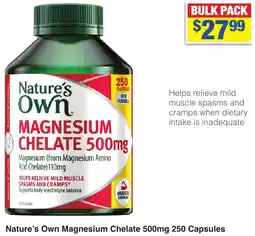 My Chemist Nature's Own Magnesium Chelate 500mg 250 Capsules offer