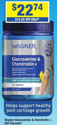 My Chemist Wagner Glucosamine & Chondroitin + 200 Capsules offer