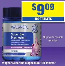 My Chemist Wagner Super Bio Magnesium 100 Tablets offer