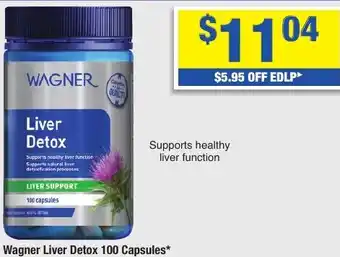 My Chemist Wagner Liver Detox 100 Capsules offer