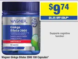 My Chemist Wagner Ginkgo Biloba 2000 100 Capsules offer