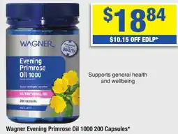 My Chemist Wagner Evening Primrose Oil 1000 200 Capsules offer