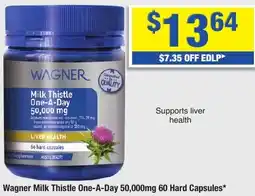 My Chemist Wagner Milk Thistle One-A-Day 50,000mg 60 Hard Capsules offer