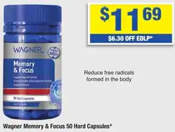 My Chemist Wagner Memory & Focus 50 Hard Capsules offer