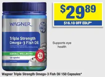 My Chemist Wagner Triple Strength Omega-3 Fish Oil 150 Capsules offer