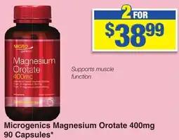 My Chemist Microgenics Magnesium Orotate 400mg 90 Capsules offer